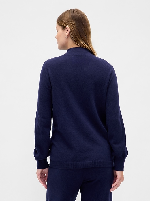 Image number 2 showing, Maternity CashSoft Turtleneck Sweater