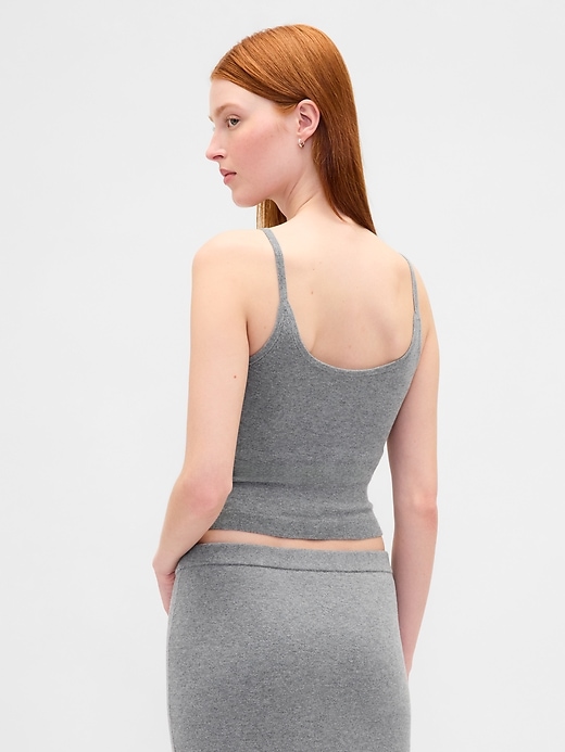Image number 3 showing, CashSoft Stretch Crop Tank Top