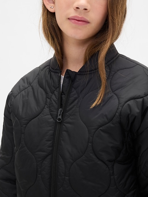 Image number 6 showing, Kids Recycled Lightweight Quilted Puffer Jacket