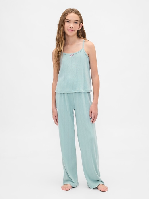 Image number 1 showing, Kids Recycled Pointelle Tank PJ Set
