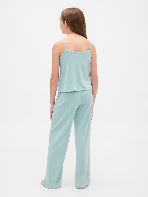 Image number 3 showing, Kids Recycled Pointelle Tank PJ Set