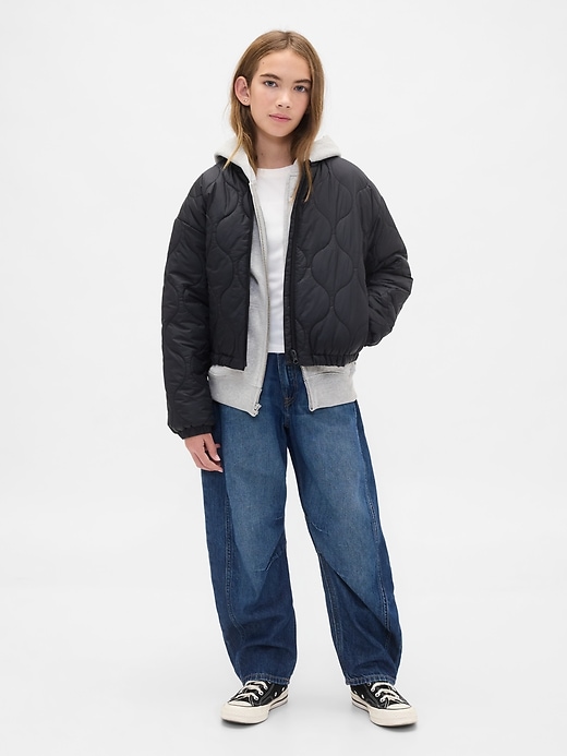 Image number 4 showing, Kids Recycled Lightweight Quilted Puffer Jacket