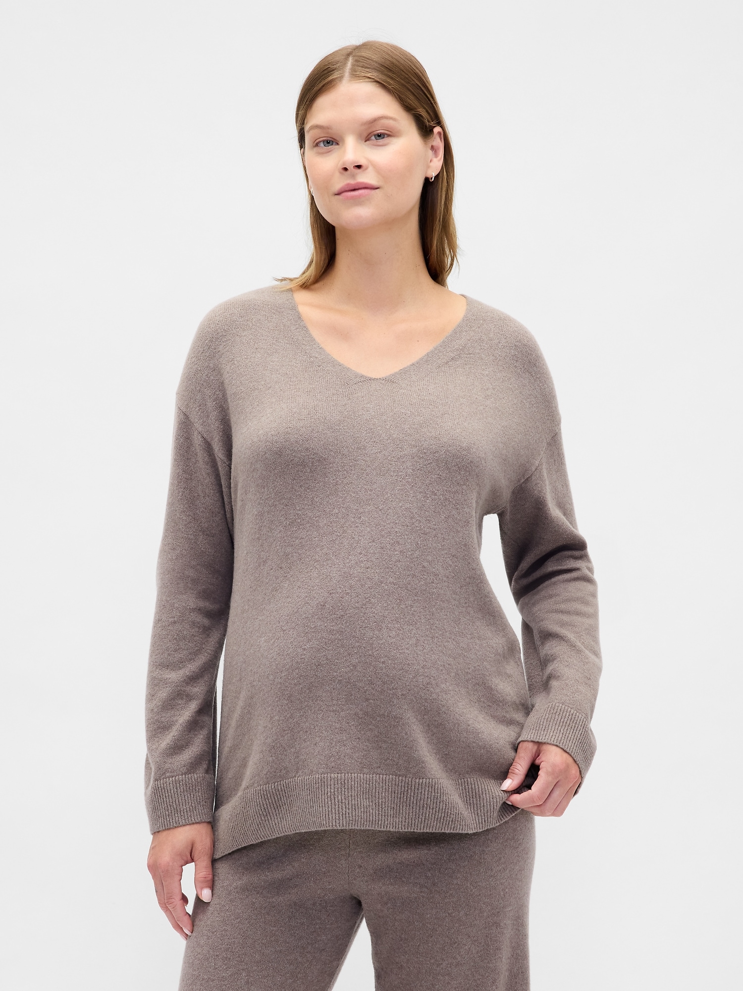 Maternity CashSoft V-Neck Sweater