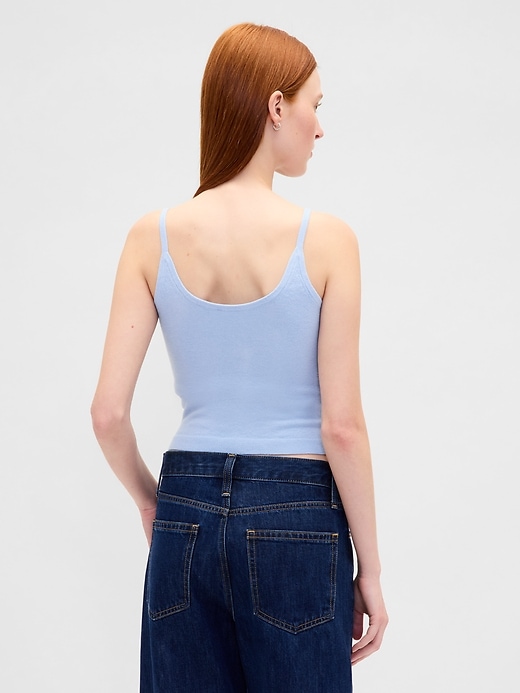 Image number 3 showing, CashSoft Stretch Crop Tank Top
