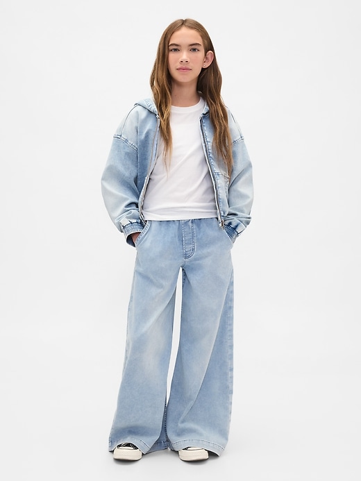 Image number 1 showing, Kids Low Rise Knit Easy Baggy Jeans