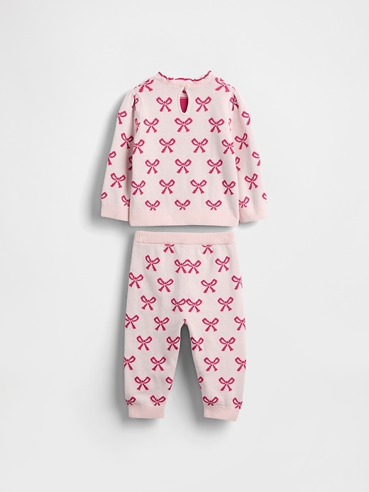 Image number 2 showing, Baby Bow Sweater Outfit Set