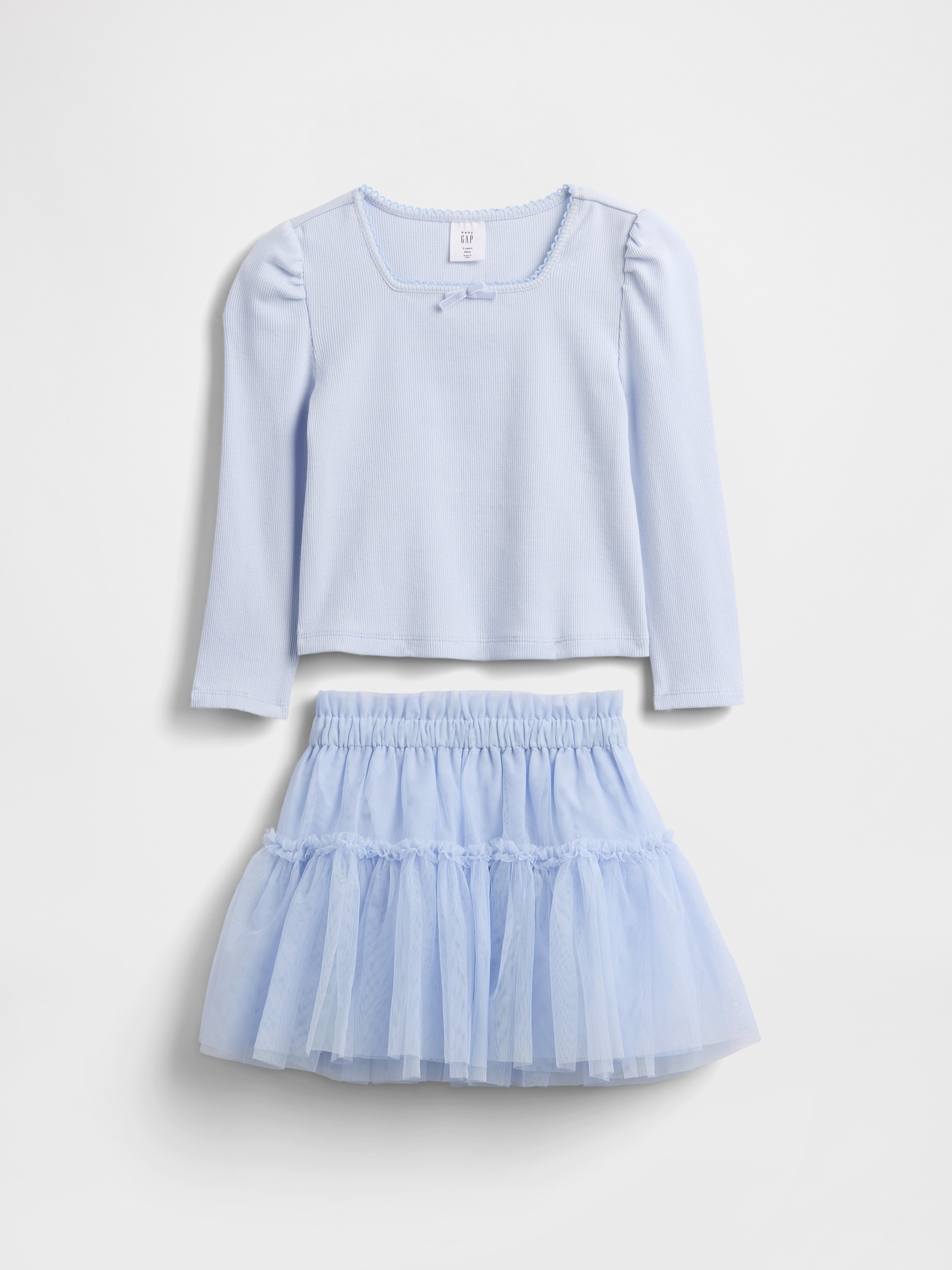 Baby & Toddler Rib Tulle Outfit Set