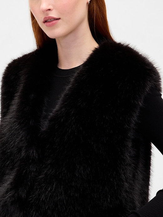 Image number 4 showing, Recycled Faux Fur Vest