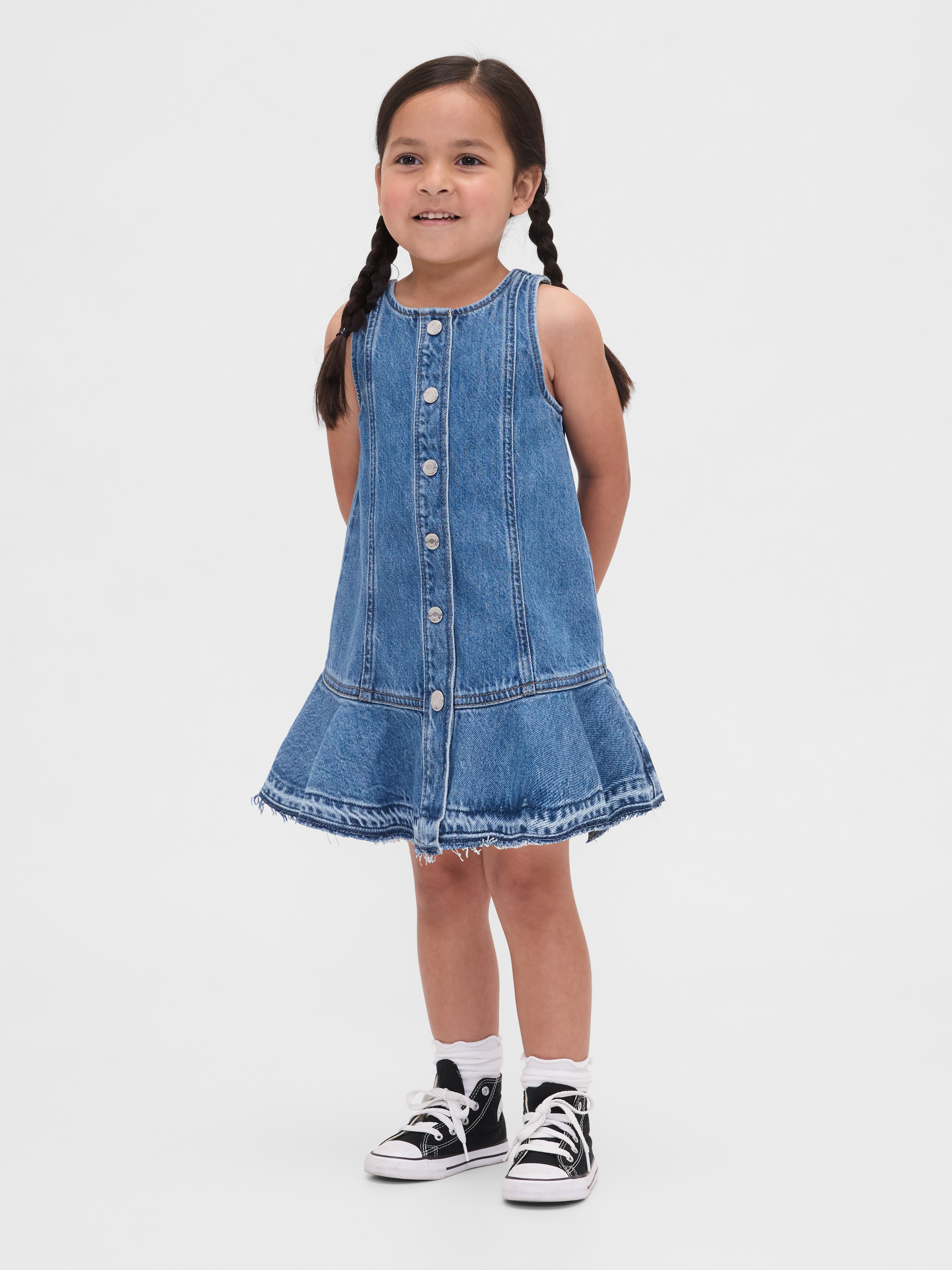 Robe En Jean GAP Pour Fille, Taille L (10 Ans), Neuve Avec étiquettes - Motif étoiles