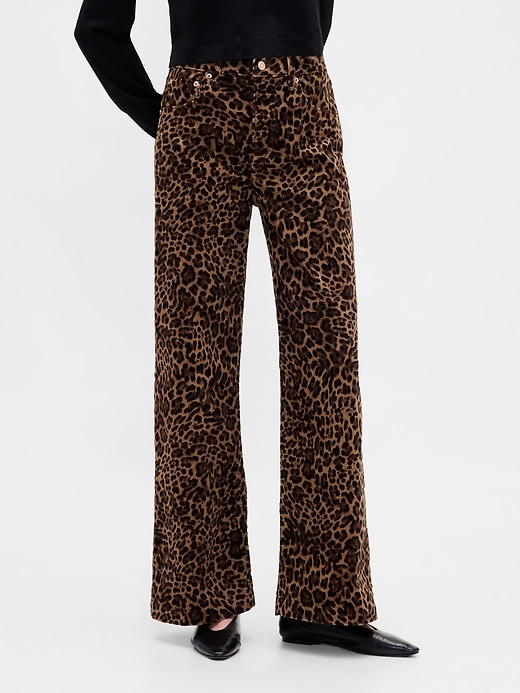 Image number 2 showing, High Rise Stride Corduroy Wide-Leg Pants
