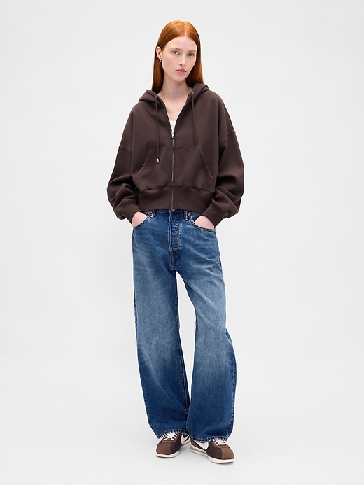 Image number 2 showing, VintageSoft Full-Zip Wedge Hoodie