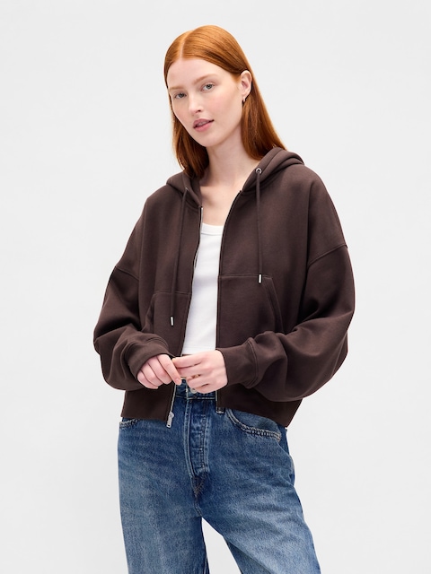 VintageSoft Wedge Zip Hoodie