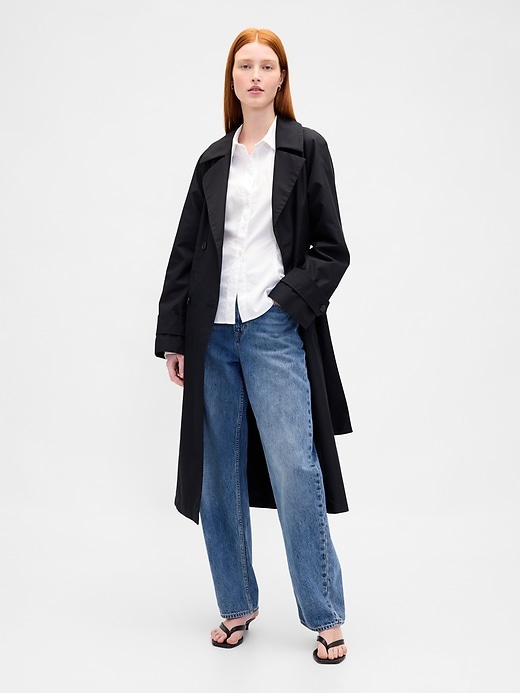 Image number 2 showing, Organic Cotton Poplin Dolman Classic Shirt