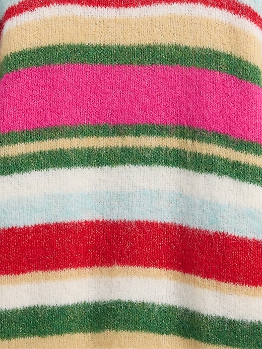 Image number 4 showing, Fuzzy Oversized Crewneck Sweater