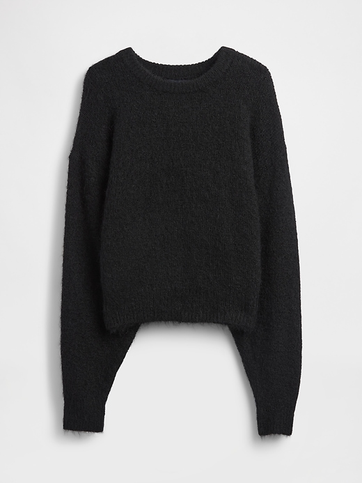 Image number 5 showing, Fuzzy Oversized Crewneck Sweater