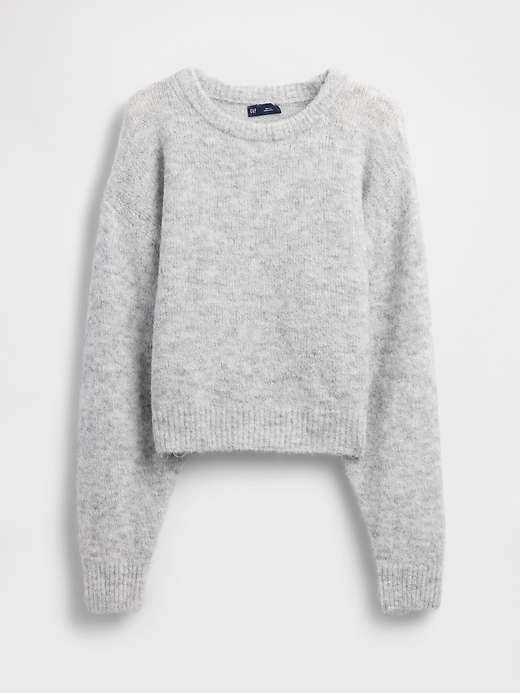 Image number 5 showing, Fuzzy Oversized Crewneck Sweater