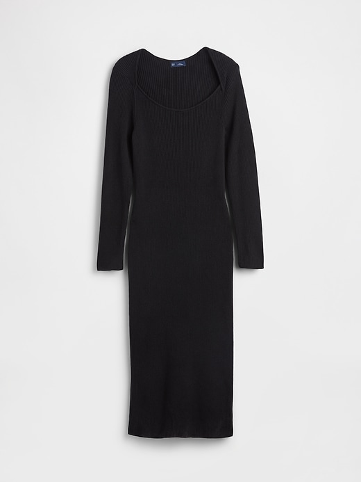 Image number 5 showing, CashSoft Rib Midi Sweater Dress