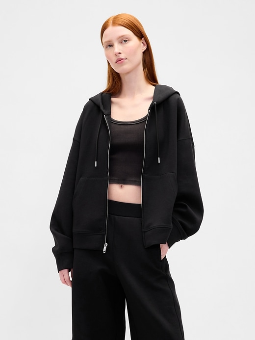 Image number 1 showing, GapFit Oversized Zip Hoodie