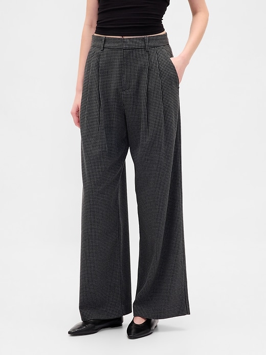 Image number 2 showing, 365 High Rise Brushed Twill Pleated Trousers