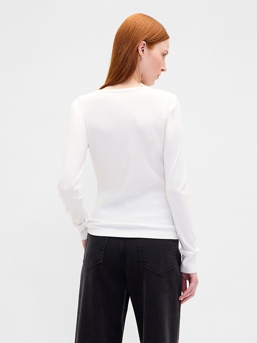 Image number 3 showing, Modern Rib Henley T-Shirt