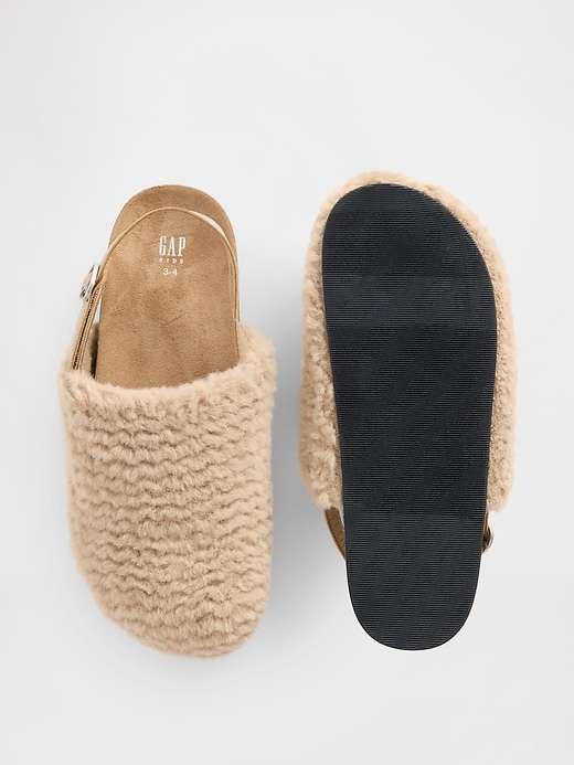 Image number 3 showing, Kids Faux Fur Clogs