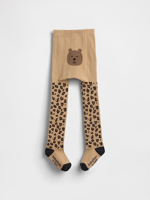 Image number 1 showing, Baby & Toddler Leopard Bear Tights