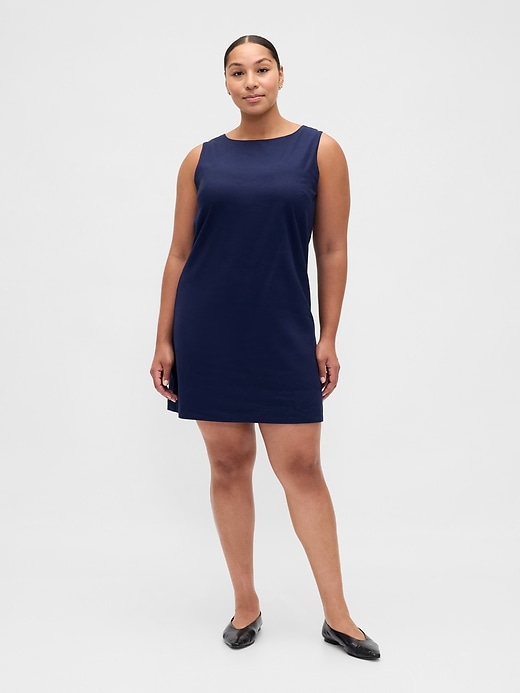 Image number 5 showing, Linen-Blend Mini Shift Dress