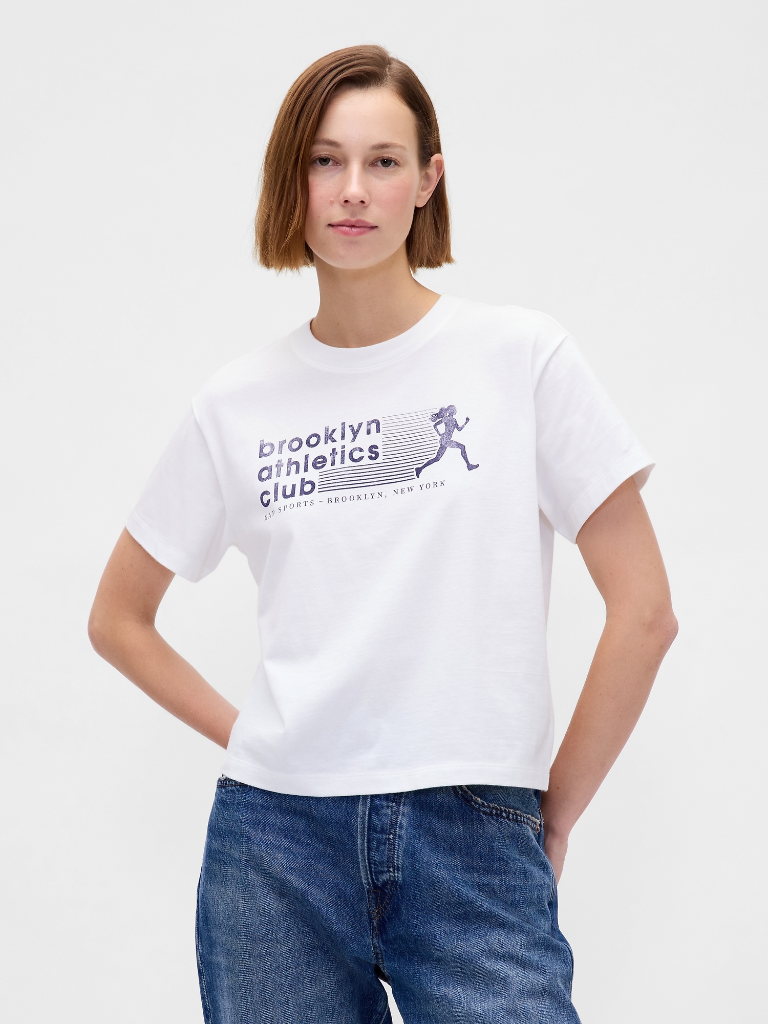 Brooklyn Athletics Club Relaxed Graphic T-Shirt