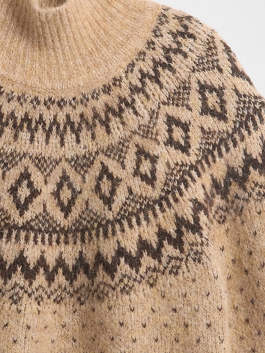 Image number 4 showing, Fuzzy Oversized Turtleneck Sweater