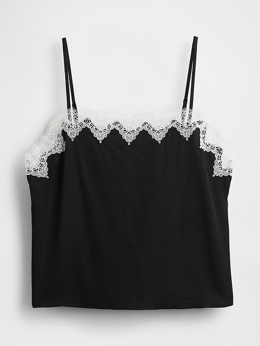 Image number 5 showing, Lace-Trim Crop Cami