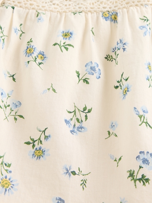 Image number 6 showing, Lace-Trim Tiered Mini Dress