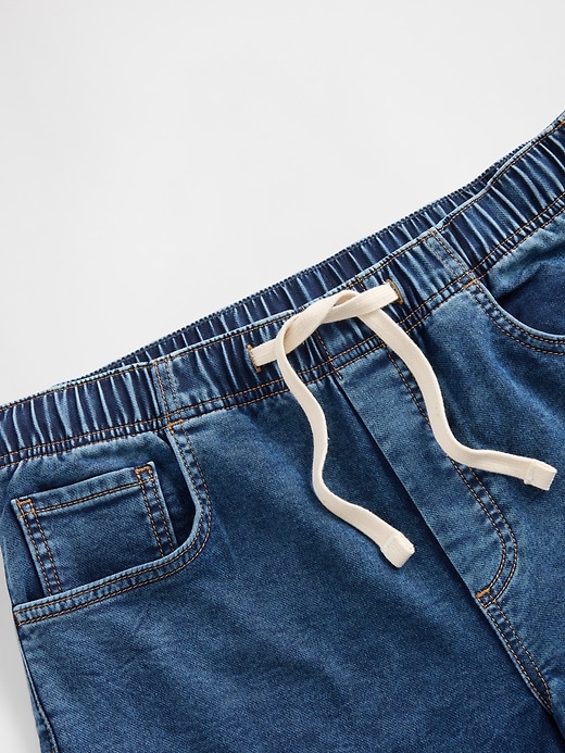 Image number 6 showing, Mid Rise Knit Denim Baggy Jeans