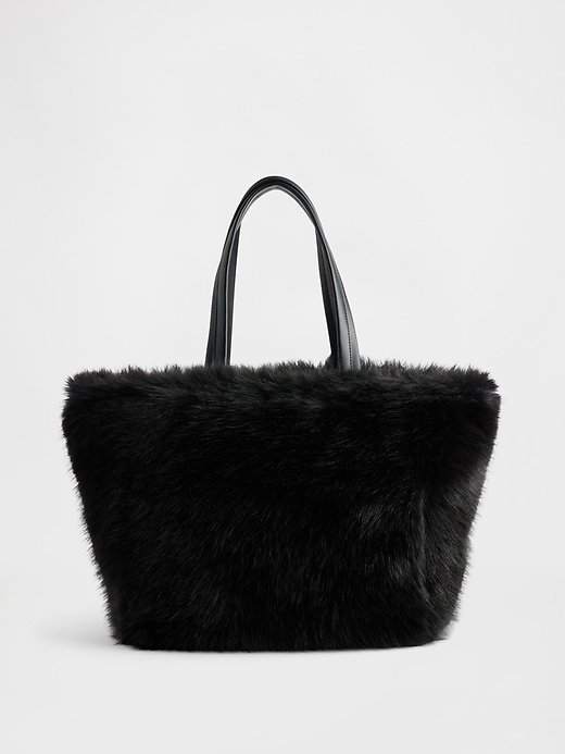 Image number 1 showing, Faux Fur Tote Bag