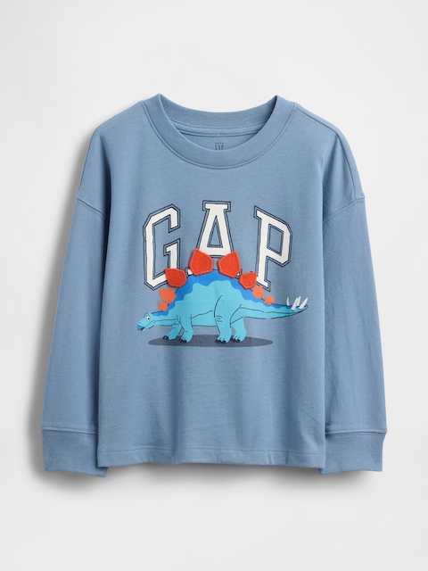 T-SHIRT À LOGO ET À IMPRIMÉ DE DINOSAURE POUR BÉBÉ ET TOUT-PETIT