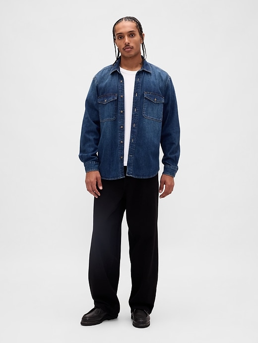 Image number 2 showing, Denim Relaxed Shirt