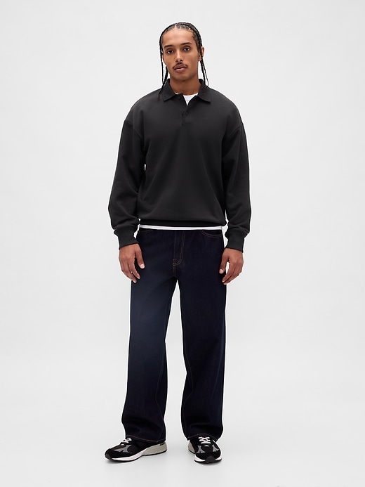 Image number 2 showing, Heavyweight Oversized Polo Sweatshirt