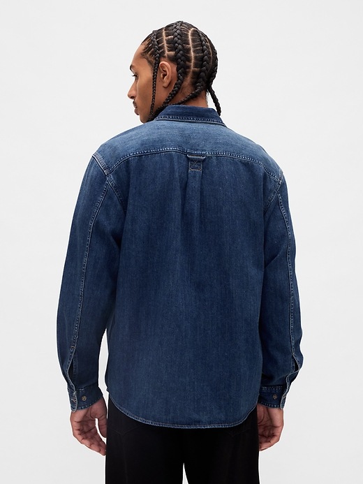 Image number 3 showing, Denim Relaxed Shirt