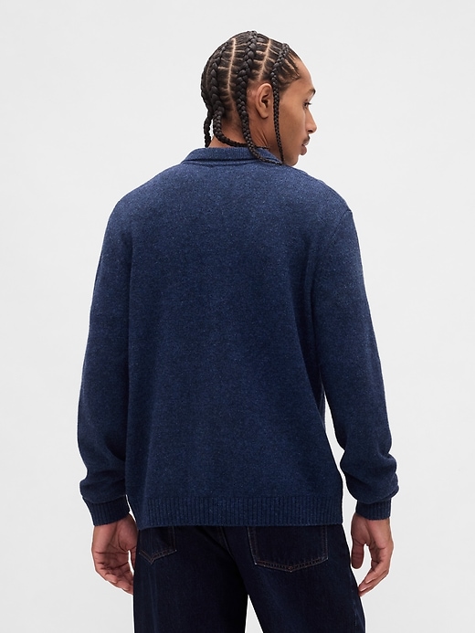 Image number 3 showing, Merino Wool-Blend Cardigan Sweater