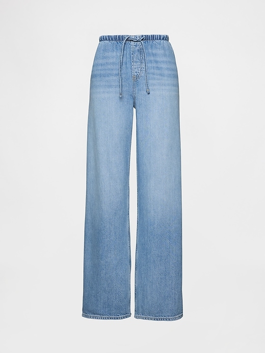 L'image numéro 7 présente Jean confort ample années 90 à taille basse Douceur suprême