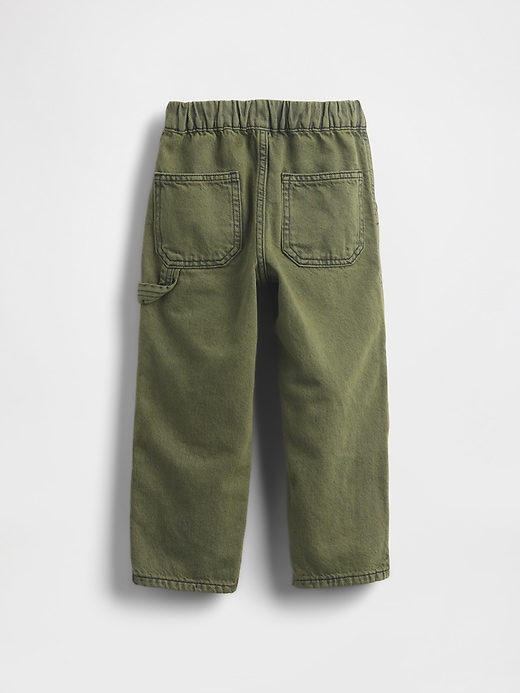 Image number 2 showing, Baby & Toddler Pull-On Baggy Carpenter Jeans