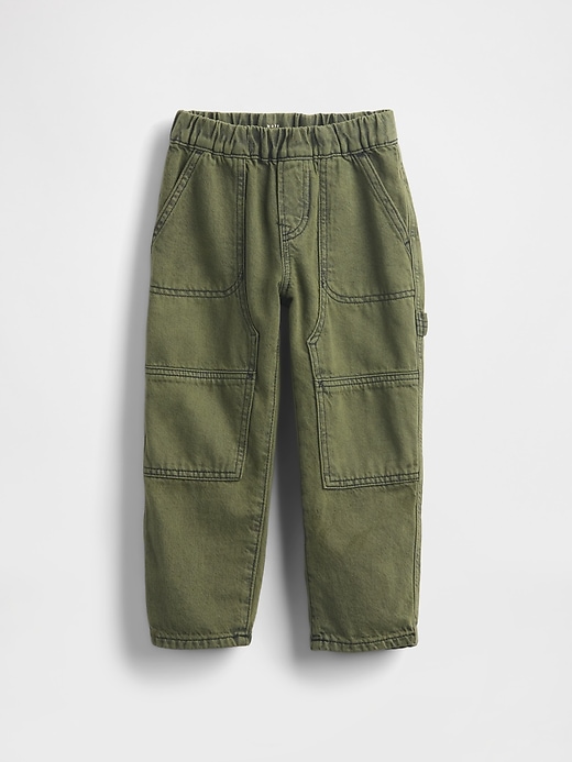 Image number 1 showing, Baby & Toddler Pull-On Baggy Carpenter Jeans