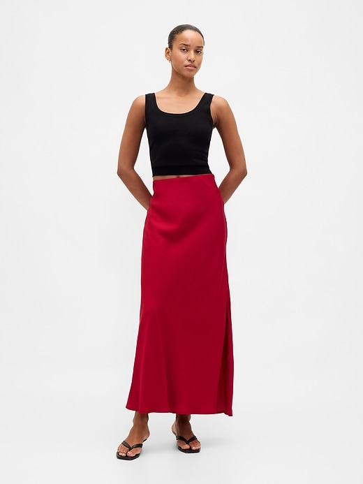 Image number 1 showing, Maxi Slip Skirt