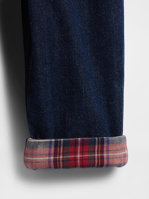 Image number 3 showing, Baby Flannel & Denim Outfit Set