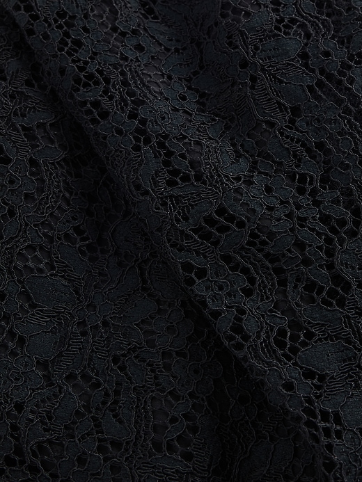 Image number 4 showing, Lace Boatneck Crop Shell Top