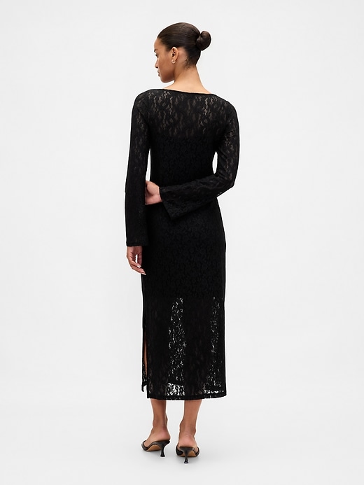 Image number 2 showing, Lace Bell-Sleeve Maxi Dress