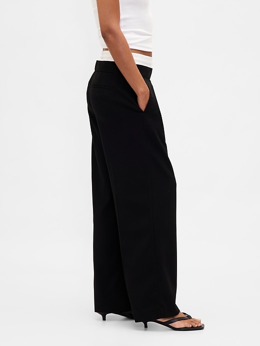 Mid Rise Double-Waist Pants