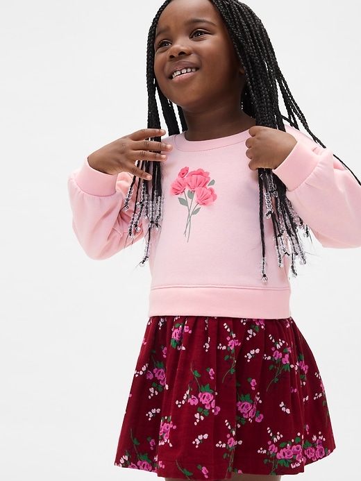 Image number 1 showing, Baby & Toddler VintageSoft Sweatshirt Dress
