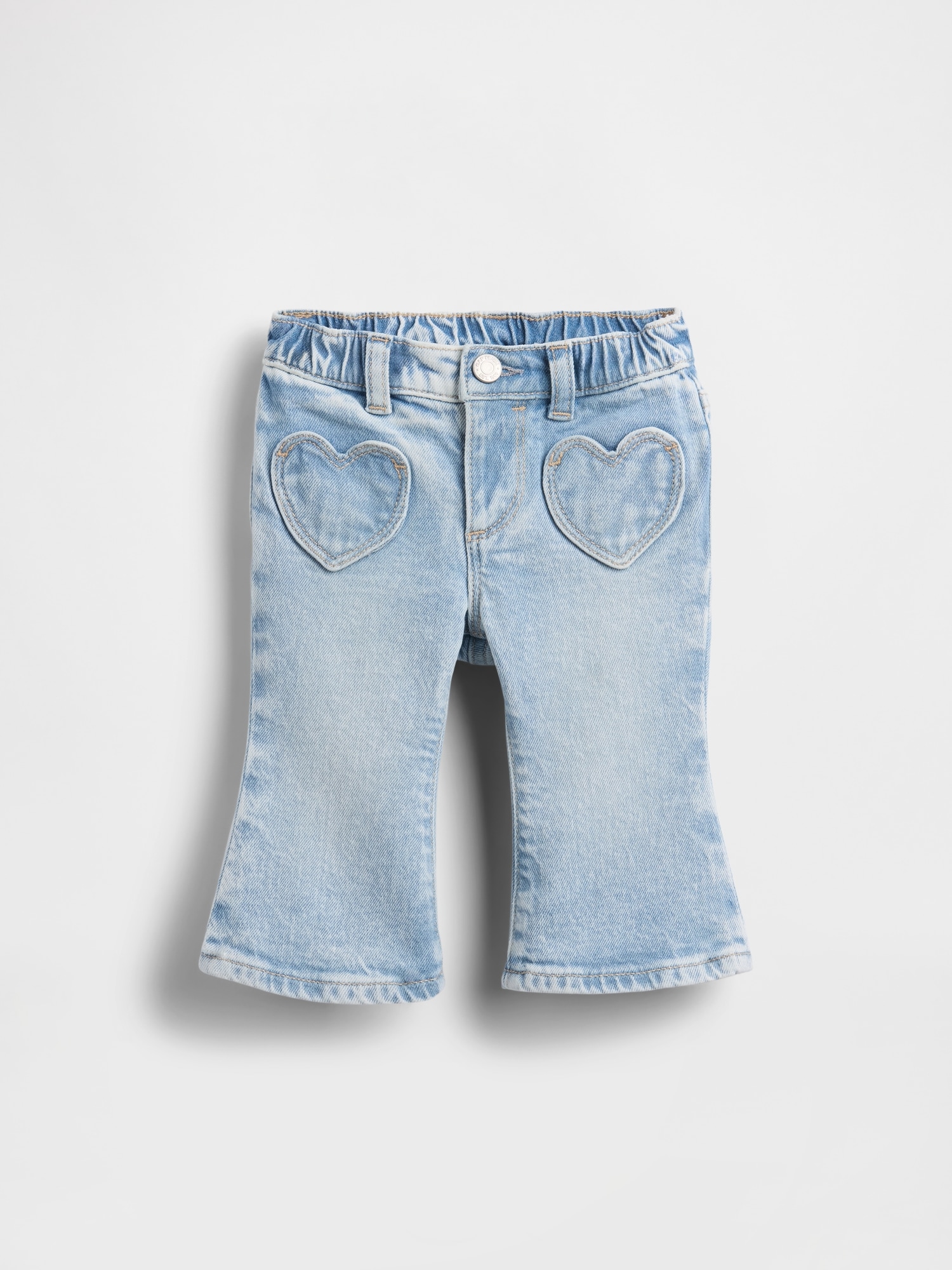 Baby Heart Pocket Flare Jeans