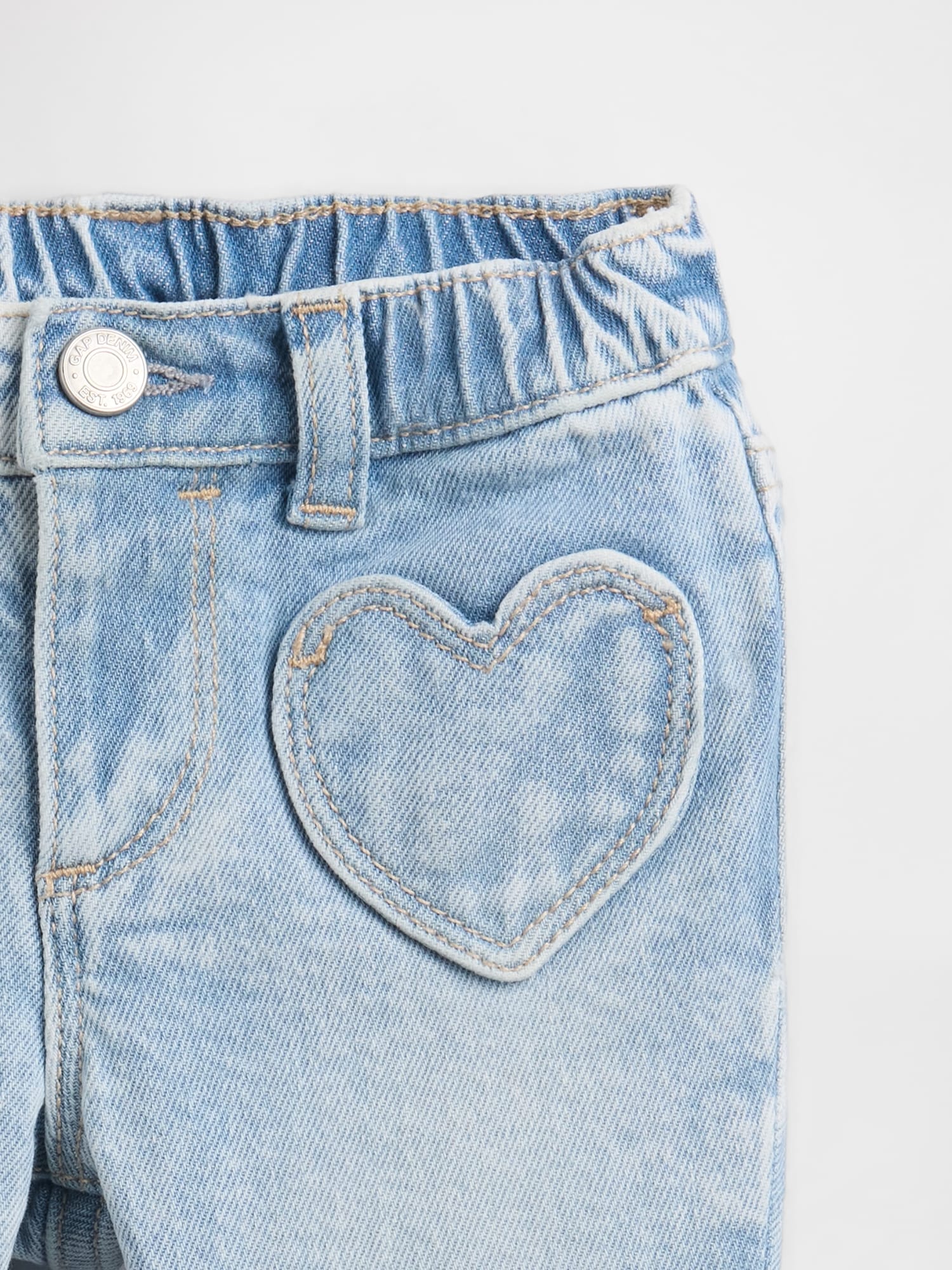 Baby Heart Pocket Flare Jeans