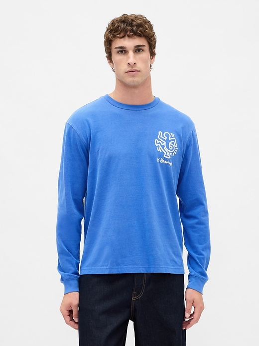 Image number 1 showing, Keith Haring Relaxed Graphic T-Shirt